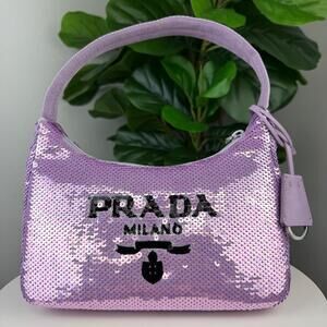 💎✨LIMITED EDITION PRADA Paillettes Sequin Mini Re-Edition 2000 Bag